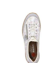 Rieker Womens Elastic Band (Goring) White Trainers - Image 9 of 10