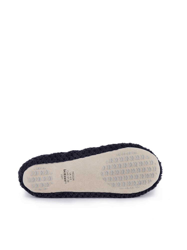 Totes Black Isotoner Popcorn Slippers - Image 4 of 5