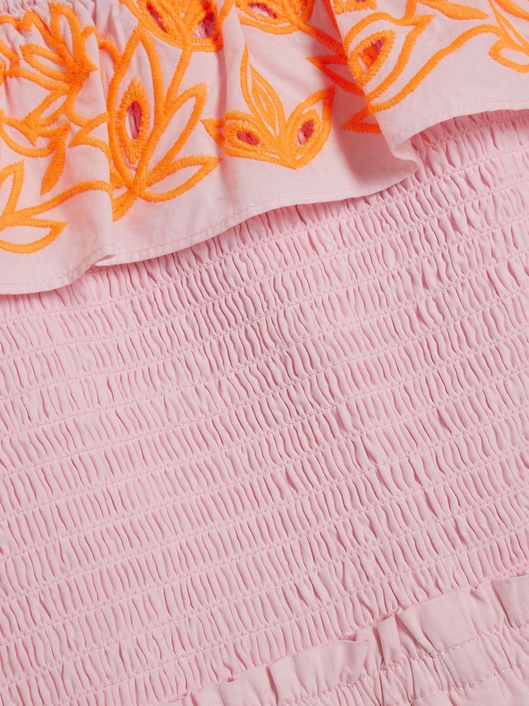 River Island Pink Girls Cutwork Playsuit - Image 4 of 4 River Island Pink Girls Cutwork Playsuit - Image 4 of 4