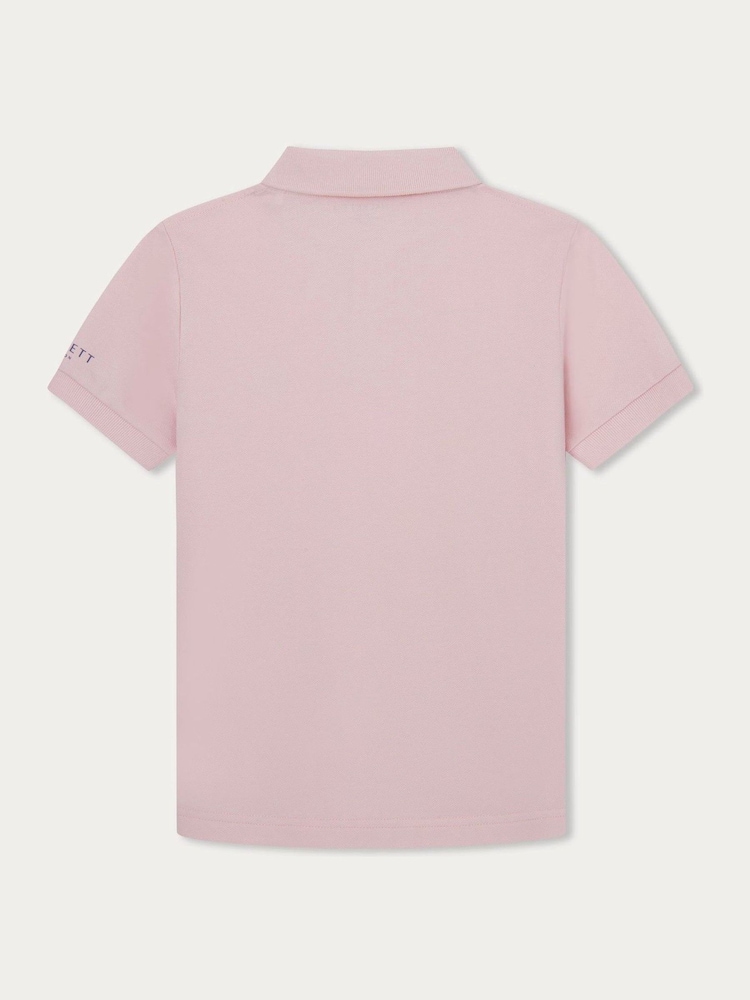Hackett London Polo-Shirt für ältere Jungen mit kurzen Ärmeln​​​​​​​, Rosa - Bild 2 von 4