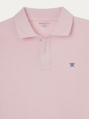 Hackett London Polo-Shirt für ältere Jungen mit kurzen Ärmeln​​​​​​​, Rosa - Bild 3 von 4