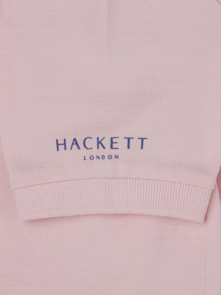 Hackett London Polo-Shirt für ältere Jungen mit kurzen Ärmeln​​​​​​​, Rosa - Bild 4 von 4