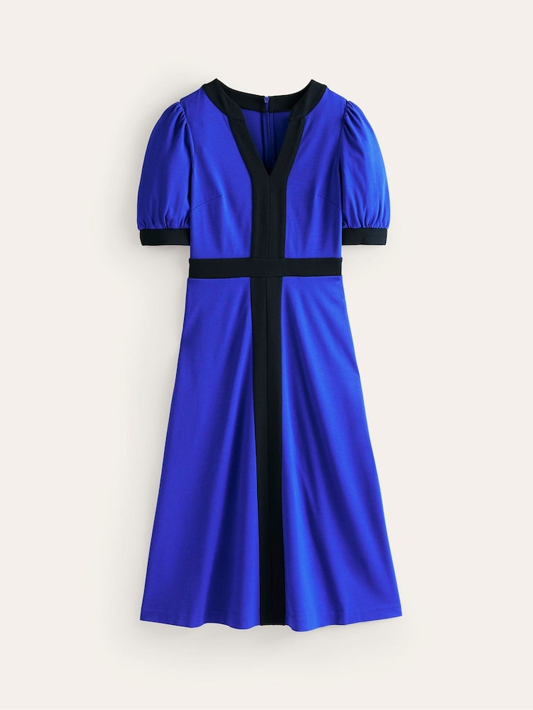 Boden Blue Petra Puff Sleeve Ponte Dress - Image 5 of 5