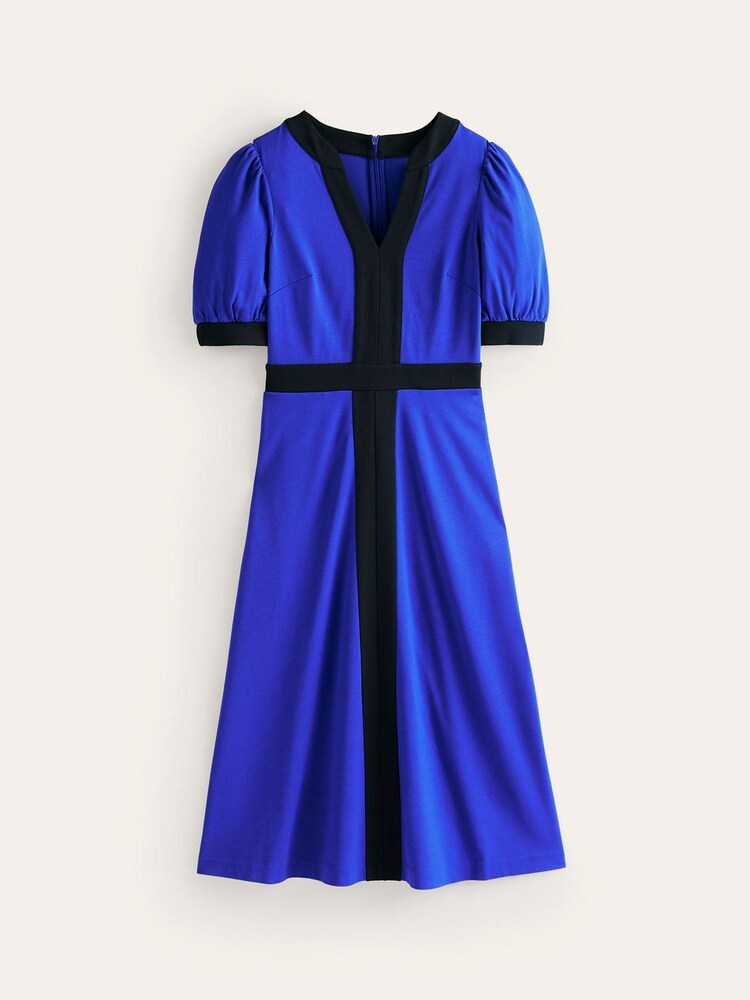 Boden Blue Petra Puff Sleeve Ponte Dress - Image 5 of 5 Boden Blue Petra Puff Sleeve Ponte Dress - Image 5 of 5