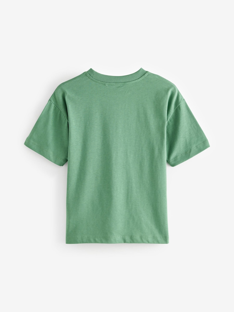 Green 100% Cotton Licensed Minecraft T-Shirt (3-16yrs) - Image 2 of 3