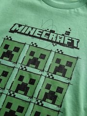 Green 100% Cotton Licensed Minecraft T-Shirt (3-16yrs) - Image 3 of 3