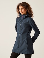Regatta Blue Carisbrooke Longline Waterproof Softshell Jacket - Image 1 of 8