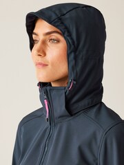 Regatta Blue Carisbrooke Longline Waterproof Softshell Jacket - Image 3 of 8