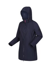 Regatta Blue Carisbrooke Longline Waterproof Softshell Jacket - Image 6 of 8