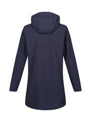 Regatta Blue Carisbrooke Longline Waterproof Softshell Jacket - Image 7 of 8