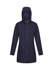 Regatta Blue Carisbrooke Longline Waterproof Softshell Jacket - Image 8 of 8