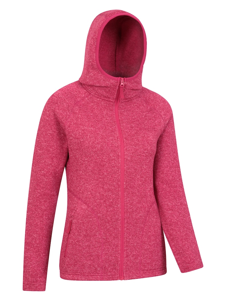 Mountain Warehouse Light Pink Nevis Womens Full Zip Hoodie - Image 3 of 5