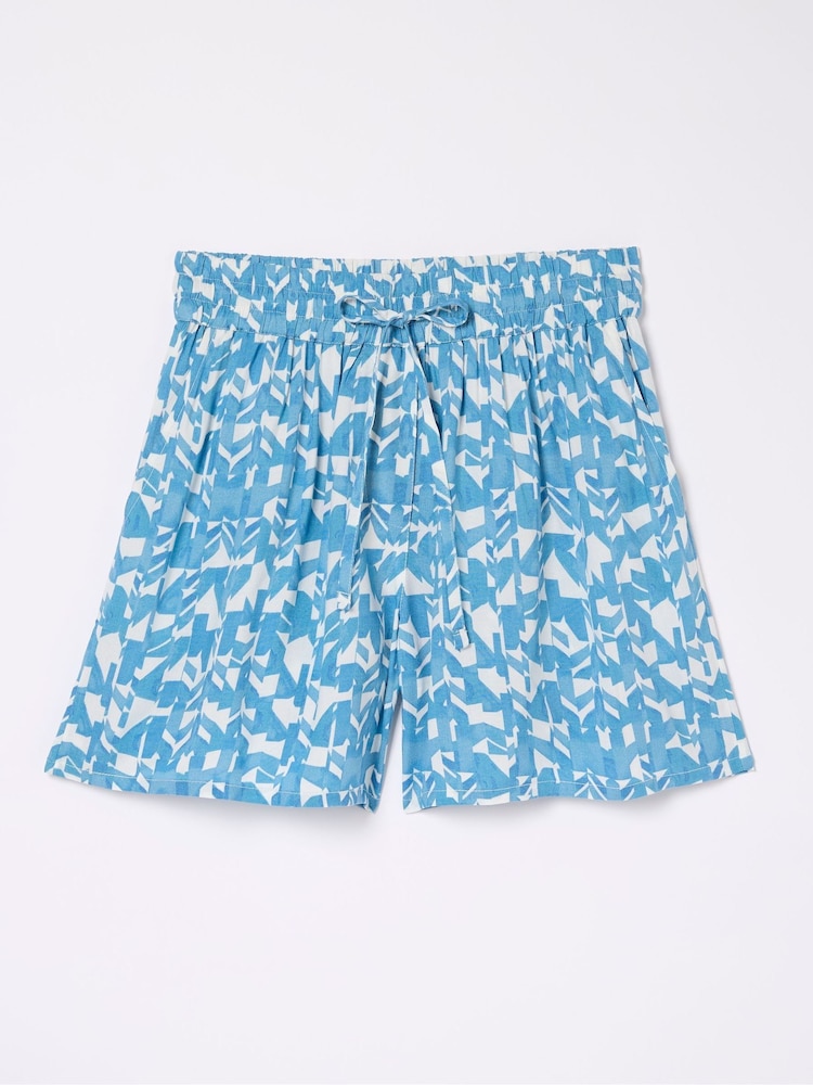 FatFace Flippy Blue Med Geo Shorts - Image 5 of 5 FatFace Flippy Blue Med Geo Shorts - Image 5 of 5