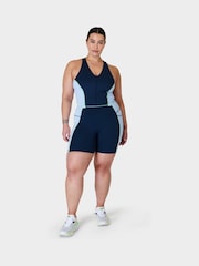 Sweaty Betty Breeze Blue Power Racerback Bra Tank - Image 5 of 8