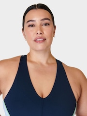 Sweaty Betty Breeze Blue Power Racerback Bra Tank - Image 7 of 8
