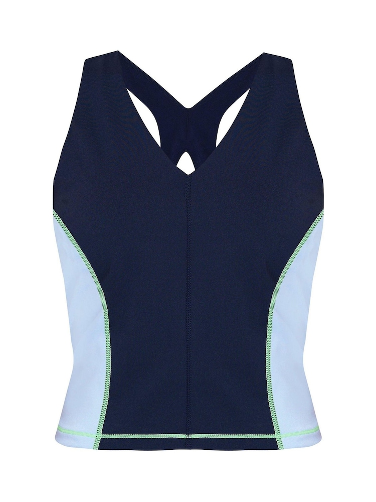 Sweaty Betty Breeze Blue Power Racerback Bra Tank - Image 8 of 8