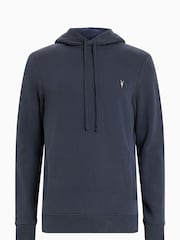 AllSaints Blue Raven Contrast Hoodie - Image 5 of 5