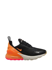 Nike Orange/Black Youth Air Max 270 Trainers - Image 1 of 4