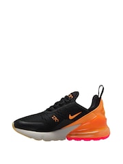 Nike Orange/Black Youth Air Max 270 Trainers - Image 2 of 4