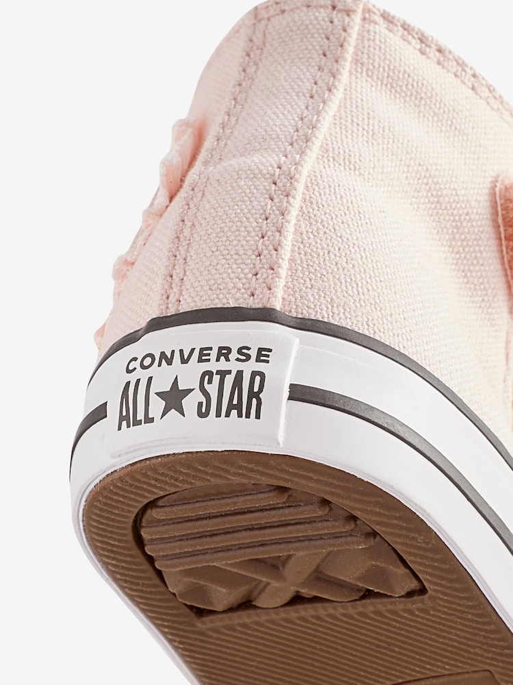 Converse Pink Infant Chuck Taylor Bow Detail 1V Trainers - Image 11 of 12