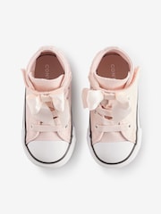 Converse Pink Infant Chuck Taylor Bow Detail 1V Trainers - Image 7 of 12