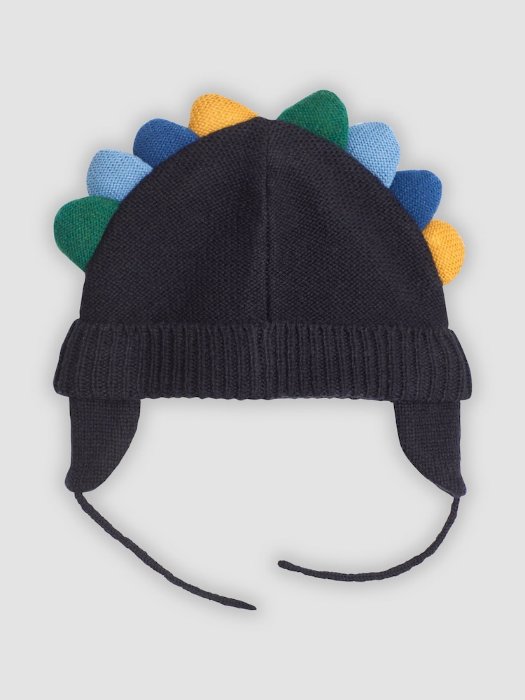 JoJo Maman Bébé Navy Dino Hat - Image 2 of 3