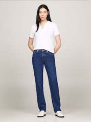 Tommy Hilfiger White Slim 1985 Pique Polo Shirt - Image 1 of 6