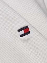Tommy Hilfiger White Slim 1985 Pique Polo Shirt - Image 6 of 6
