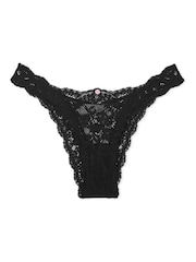 Victoria's Secret Black Brazilian Lace Knickers - Image 3 of 3