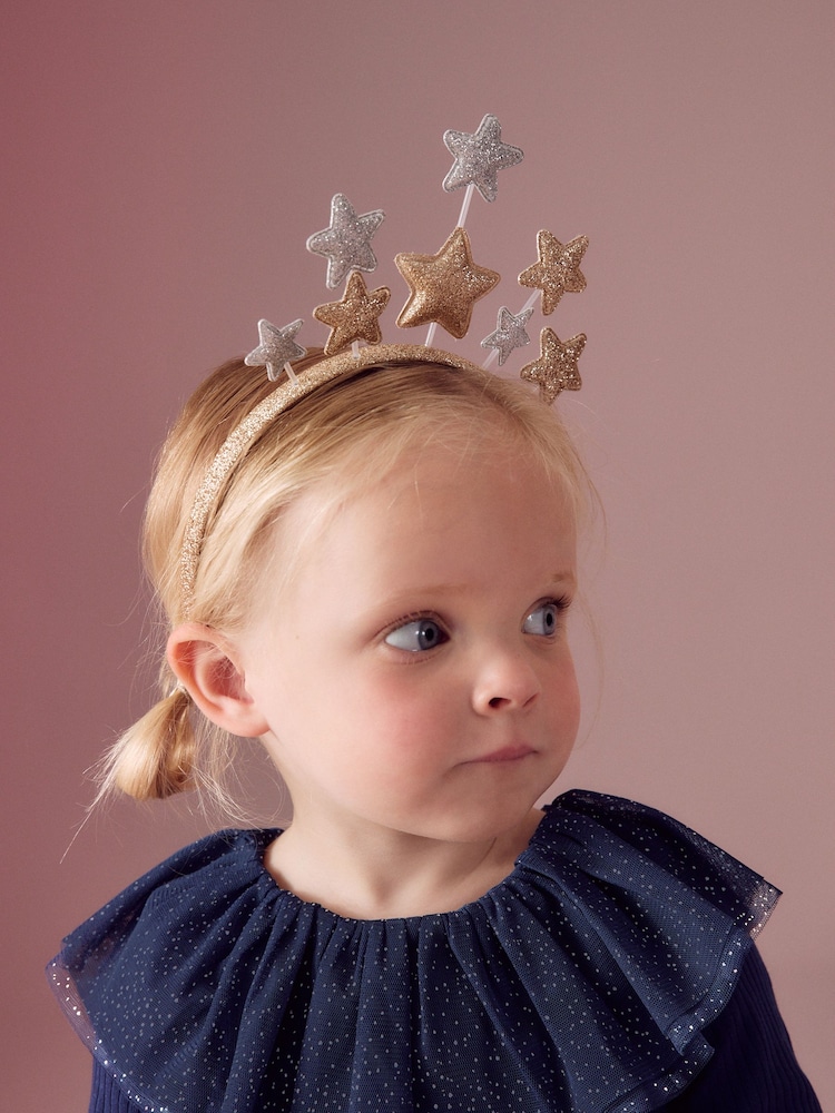 Navy Sparkle Collar Top (3mths-7yrs) - Image 4 of 7