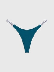 Calvin Klein Green Logo Dipped String Thong - Image 4 of 4
