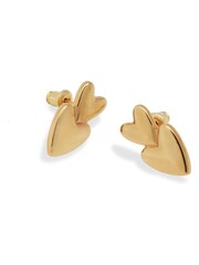 Katie Loxton Gold Tone Eros Heart Waterproof Earrings - Image 3 of 4