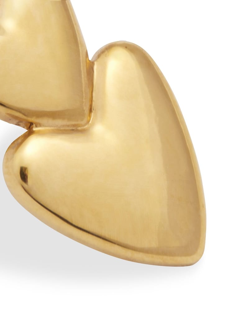 Katie Loxton Gold Tone Eros Heart Waterproof Earrings - Image 4 of 4