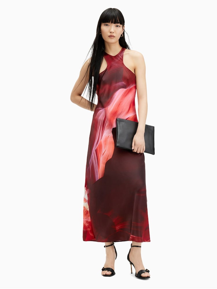 AllSaints Purple Betina Arches Dress - Image 1 of 6 AllSaints Purple Betina Arches Dress - Image 1 of 6