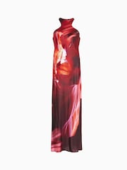 AllSaints Purple Betina Arches Dress - Image 6 of 6