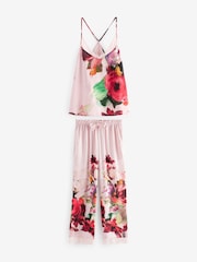B by Ted Baker Blue Satin Lace Cami Pyjamas - Image 10 of 15