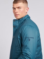 U.S. Polo Assn. Green Mens 100% Cotton 4 Pocket Field Jacket - Image 2 of 9