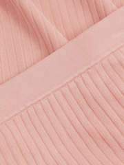 Anna Quan Sheer Ribbed Knitted Midi Skirt - Image 6 of 6
