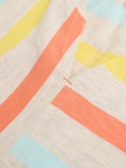 White Stuff Multi Nelly Notch Neck 100% Cotton T-Shirt - Image 7 of 7