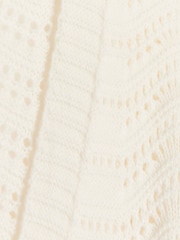 River Island Cream Girls Crochet Duster 100% Cotton Cardigan - Image 5 of 5