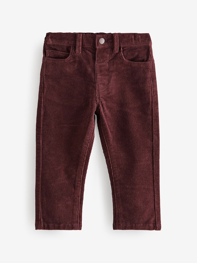 Burgundy Red Corduroy Trousers (3mths-7yrs) - Image 1 of 4