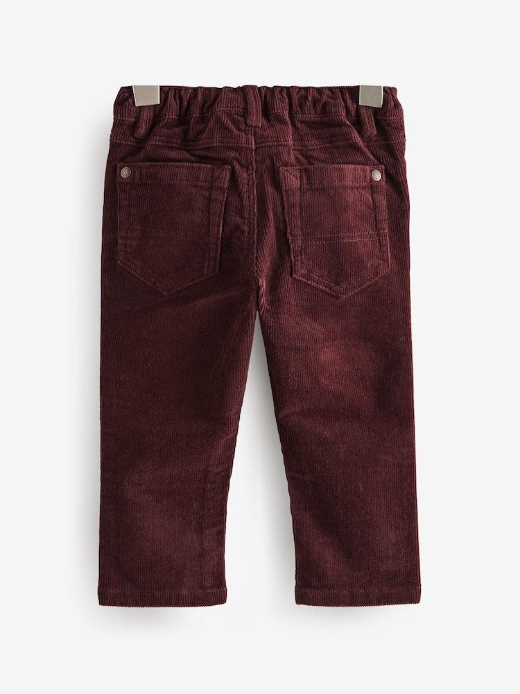 Burgundy Red Corduroy Trousers (3mths-7yrs) - Image 2 of 4