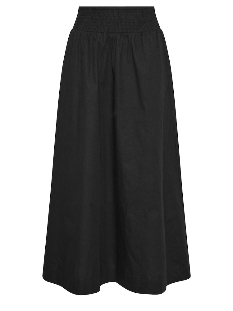 Schwarz - PixieGirl Petite Girl Poplin Maxi 100% Cotton Skirt - Bild 5 von 5 Schwarz - PixieGirl Petite Girl Poplin Maxi 100% Cotton Skirt - Bild 5 von 5