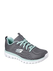 Skechers Grey Graceful Get Connected Sports Trainers - Image 2 of 3
