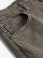 Dark Khaki Straight Fit Vintage Stretch Authentic Jeans - Image 10 of 12