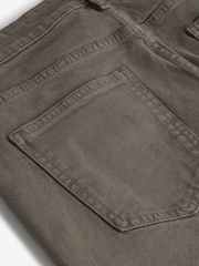 Dark Khaki Straight Fit Vintage Stretch Authentic Jeans - Image 11 of 12