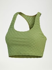 Speedo Green Terry Crop Bikini Top with UPF50+ Sun Protection - Image 5 of 6