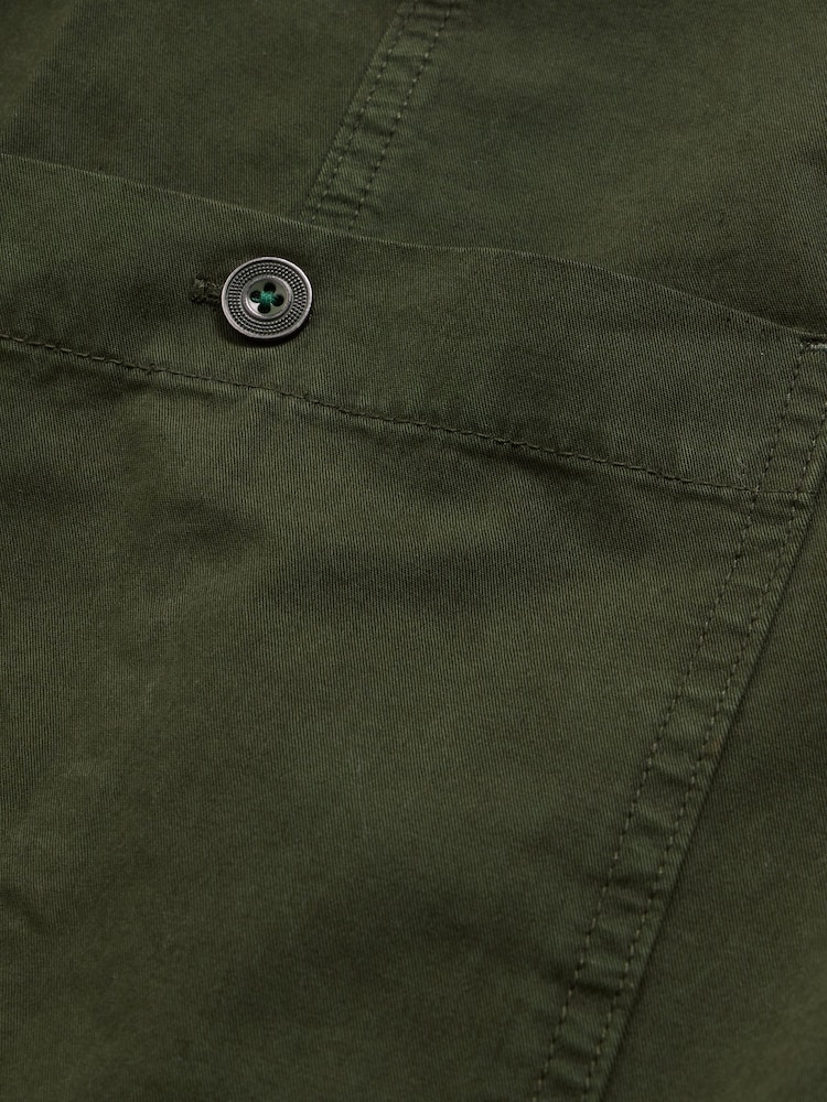 White Stuff Green 100% Cotton Carlie Cargo Shorts - Image 7 of 7