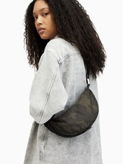 AllSaints Green Half Moon Rec Cross-Body Bag - Image 2 of 7