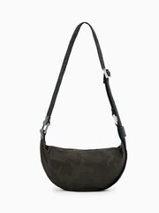 AllSaints Green Half Moon Rec Cross-Body Bag - Image 4 of 7